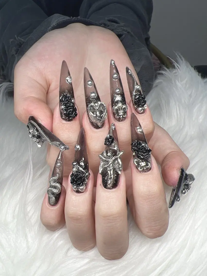 ネイル ハンドネイル Lee Nails チップ長さだし専門店のネイルデザイン