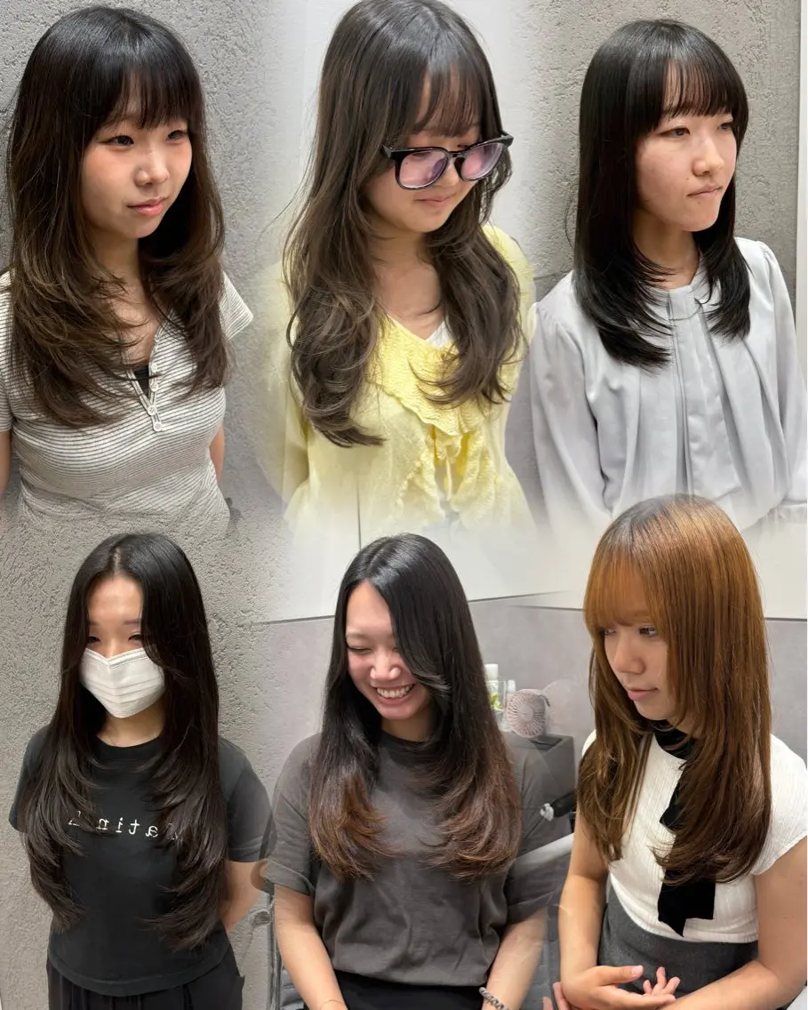 ロング カット 縮毛矯正 トリートメント 髪質改善×レイヤー 🫧鷹司郎のヘアスタイル