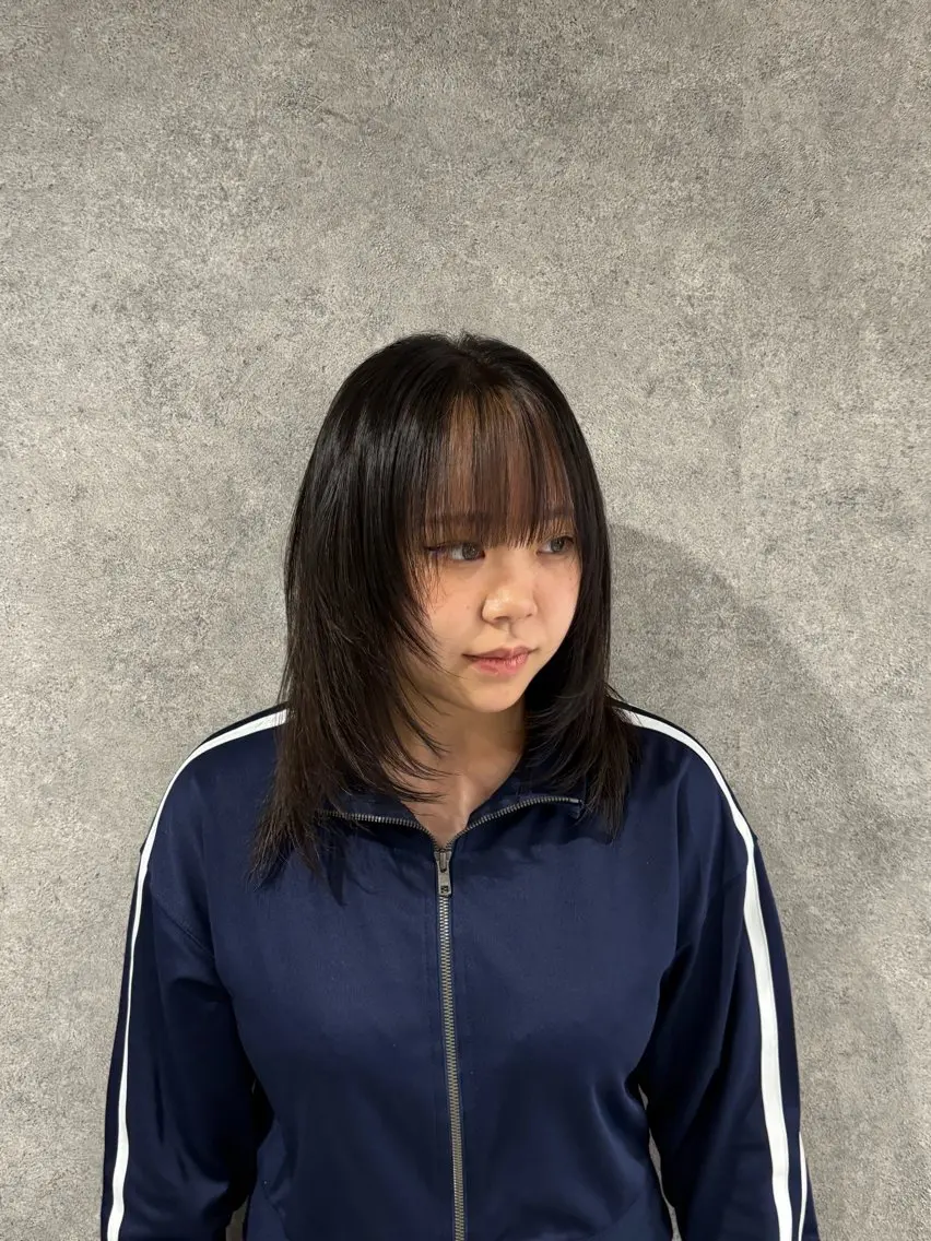 セミロング カット ヘアカラー トリートメント りんと/天神/カット モデル募集/艶カラーのヘアスタイル