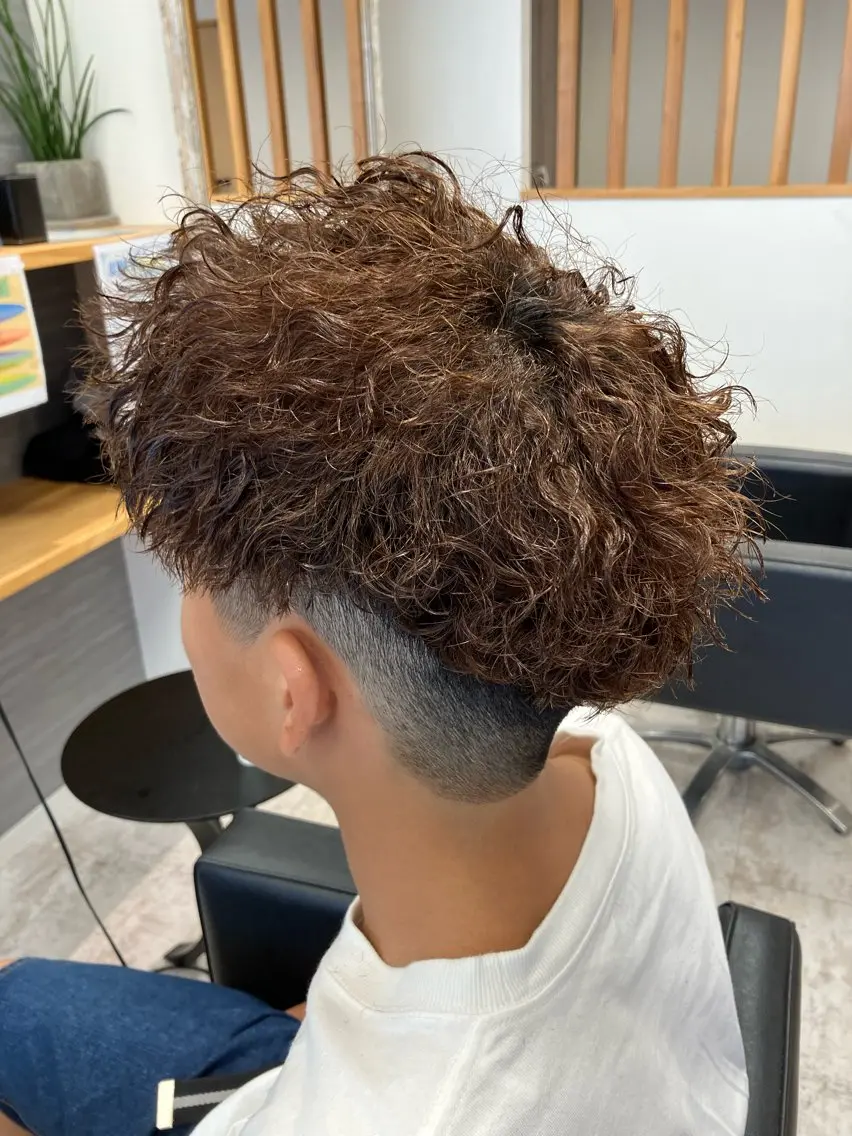 パーマ メンズ カット パーマ メンズ特化/パーマ/ フェードWATARUのヘアスタイル