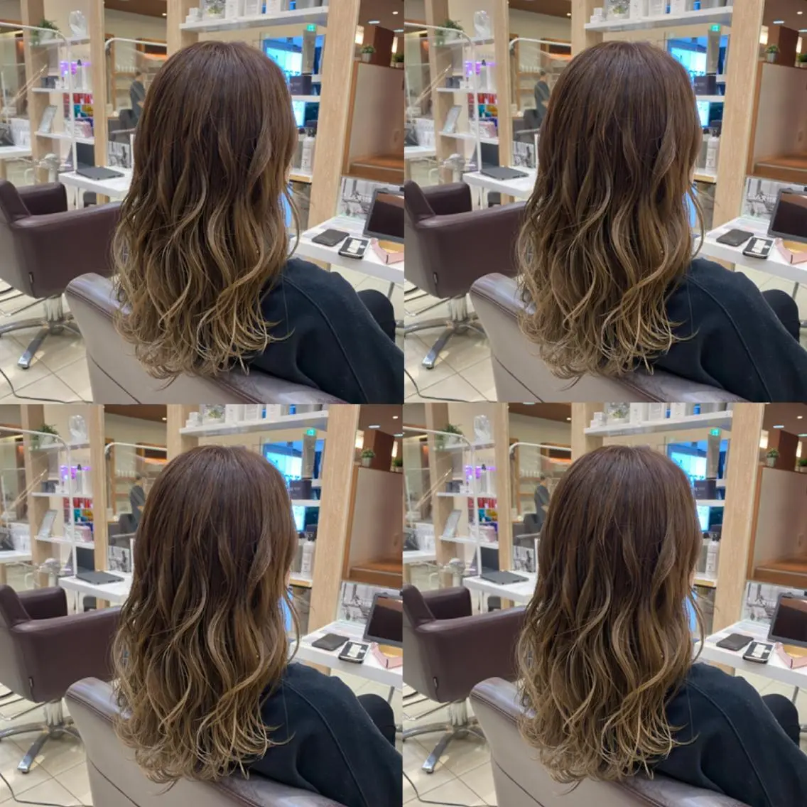 セミロング ヘアカラー トリートメント 【カラー指名No 1✨】HIBIKIのヘアスタイル