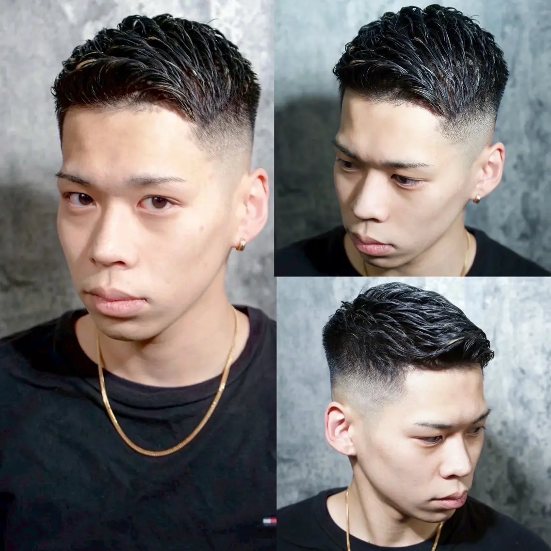 ショート パーマ ヘアアレンジ メンズ カット ほり たつみのヘアスタイル