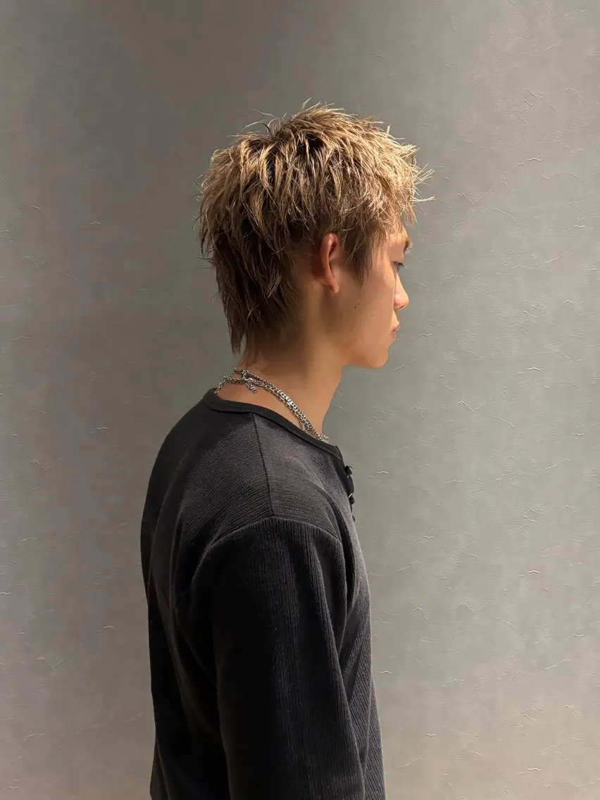 ショート カット ヘアカラー shinta メンズカットのヘアスタイル