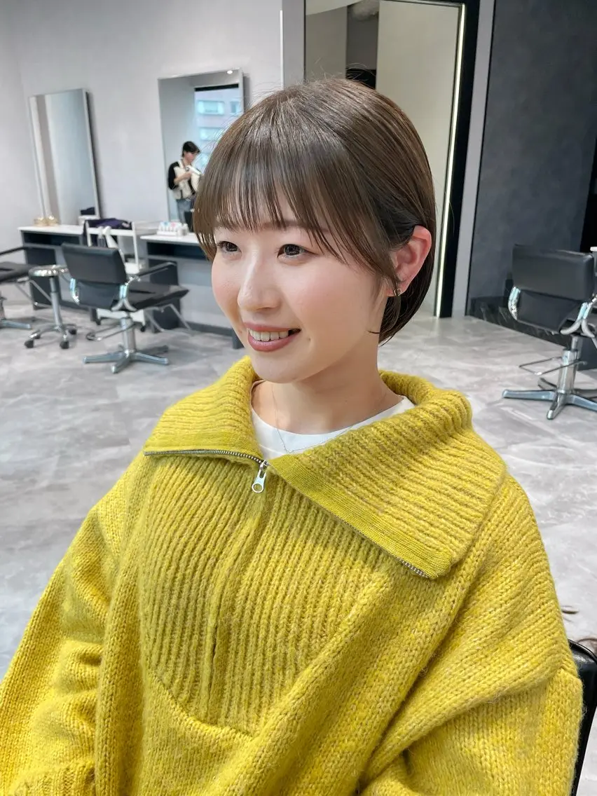 ショート モデル募集中/西梅田 naruka🍏のヘアスタイル