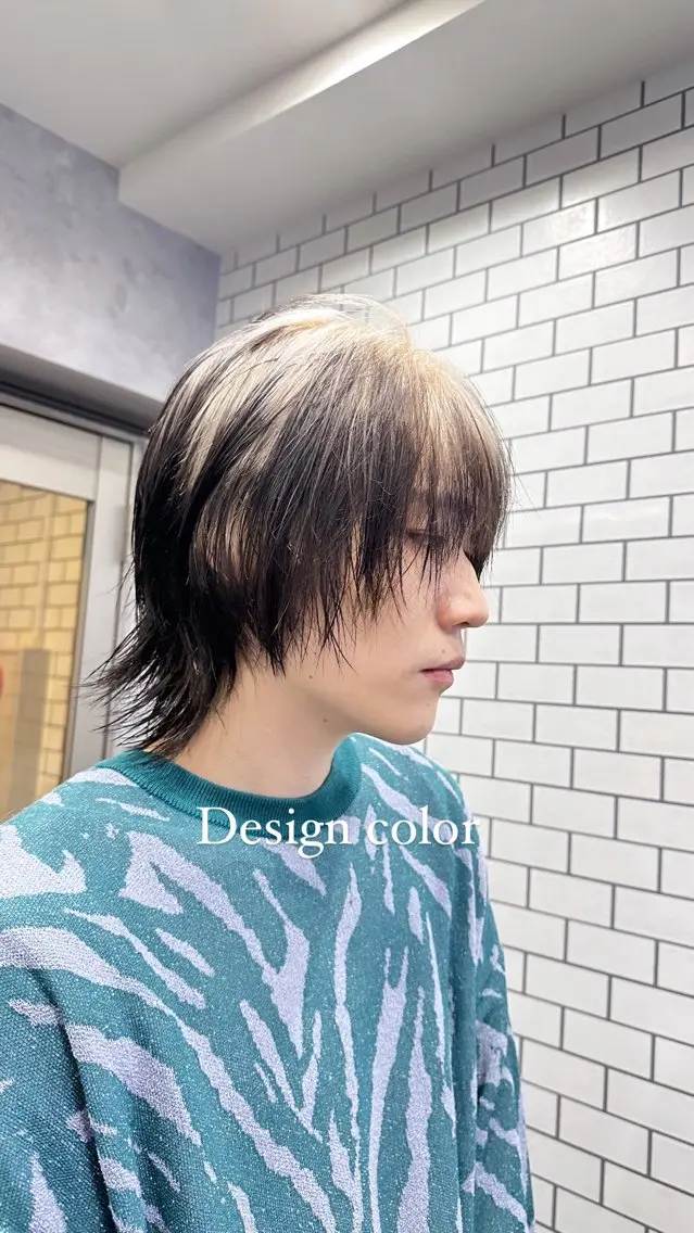 ショート カラー メンズ 黒髪 ヘアカラー トリートメント デザイン特化ブリーチ 堀江美容室/ぱぴのヘアスタイル