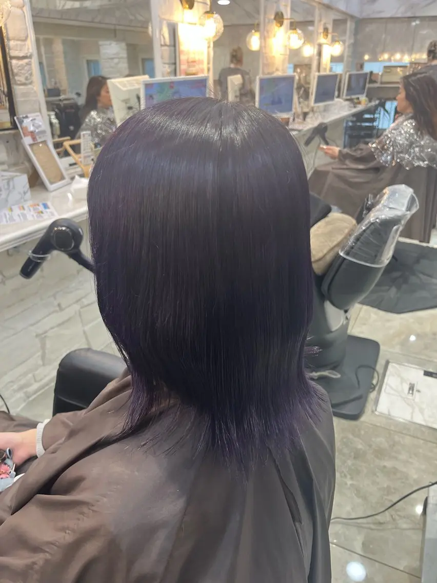 ミディアム ヘアカラー 小本 翔太のヘアスタイル