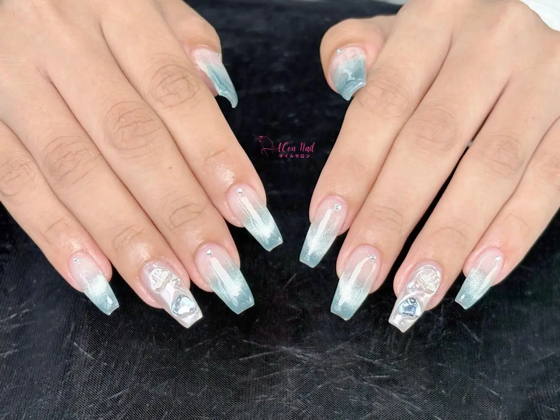 ネイル 長さ出し ネイルチップ ハンドネイル ACon NailSalonのネイルデザイン