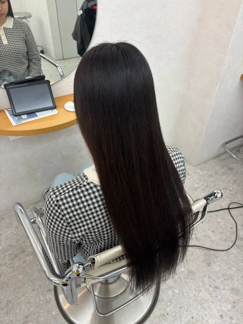 ロング まろやかベージュ🤎 ぷつっとボブ🔔リンのヘアスタイル