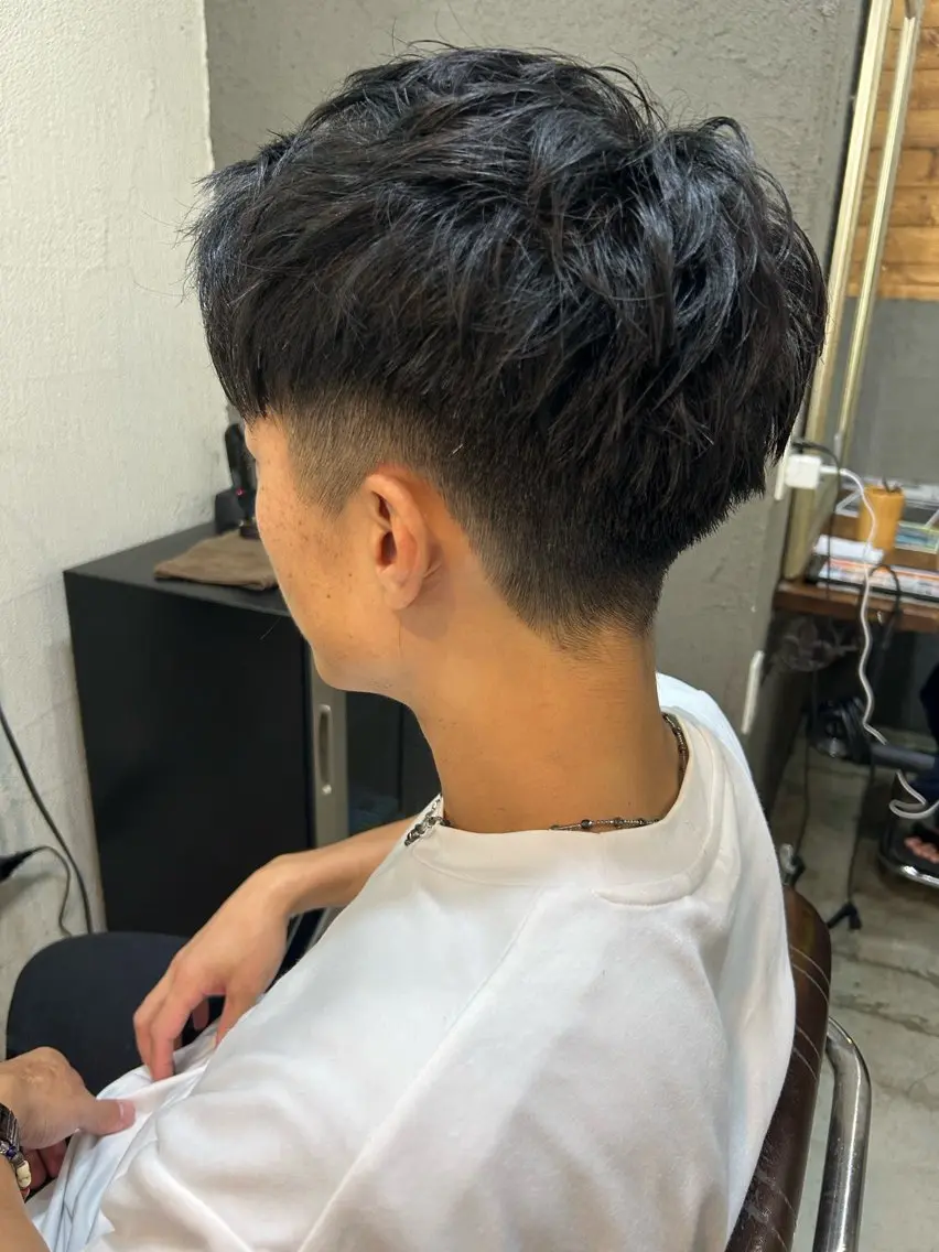 ショート メンズ 刈り上げ ショートヘア カット 桜田 修未のヘアスタイル