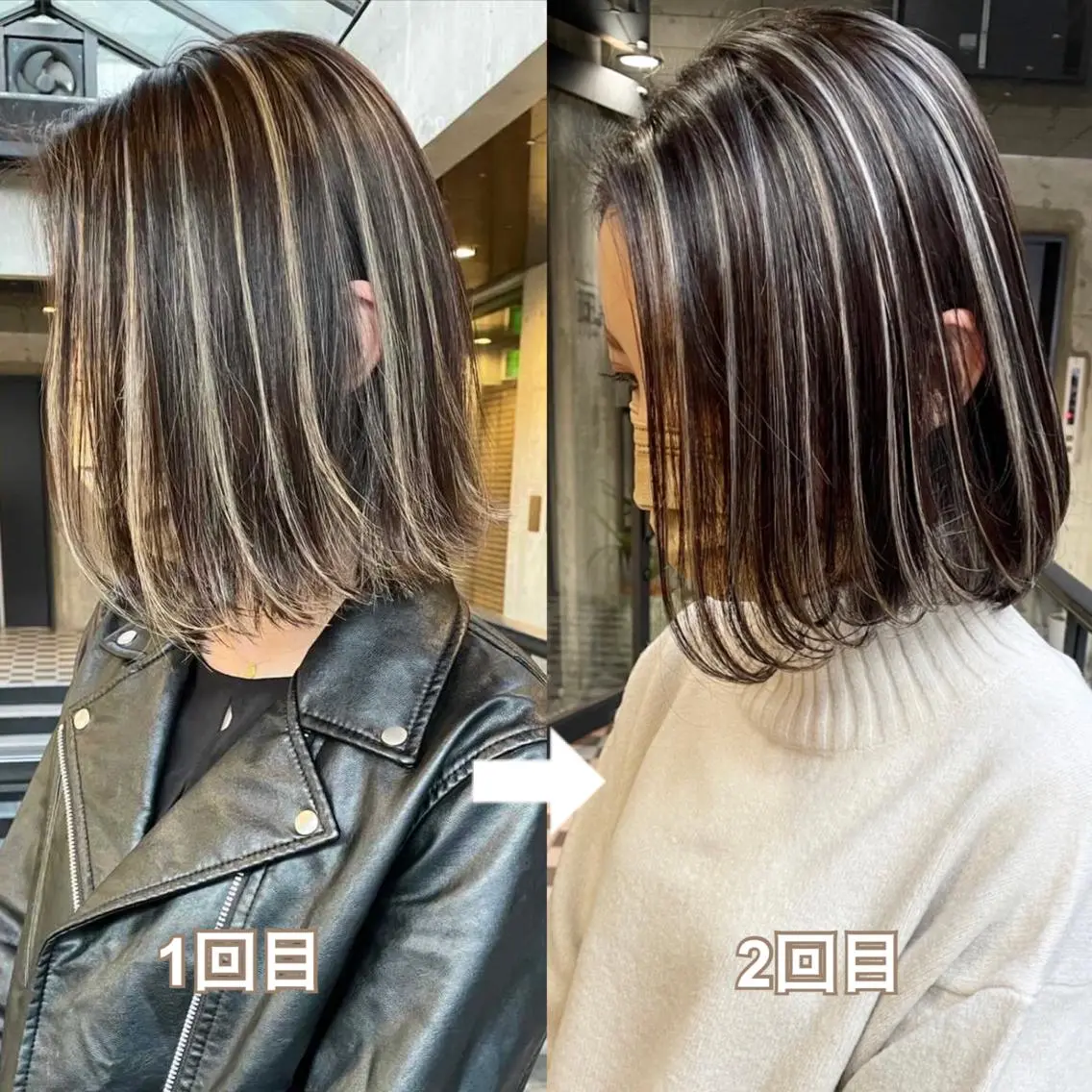 ショート カラー ハイライトカラー ハイライト タナカ タクヤのヘアスタイル