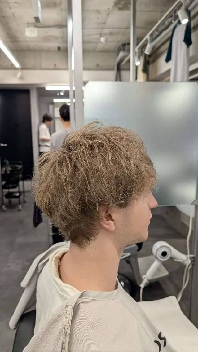 パーマ キッズ カラー メンズ特化 石田はるむのヘアスタイル