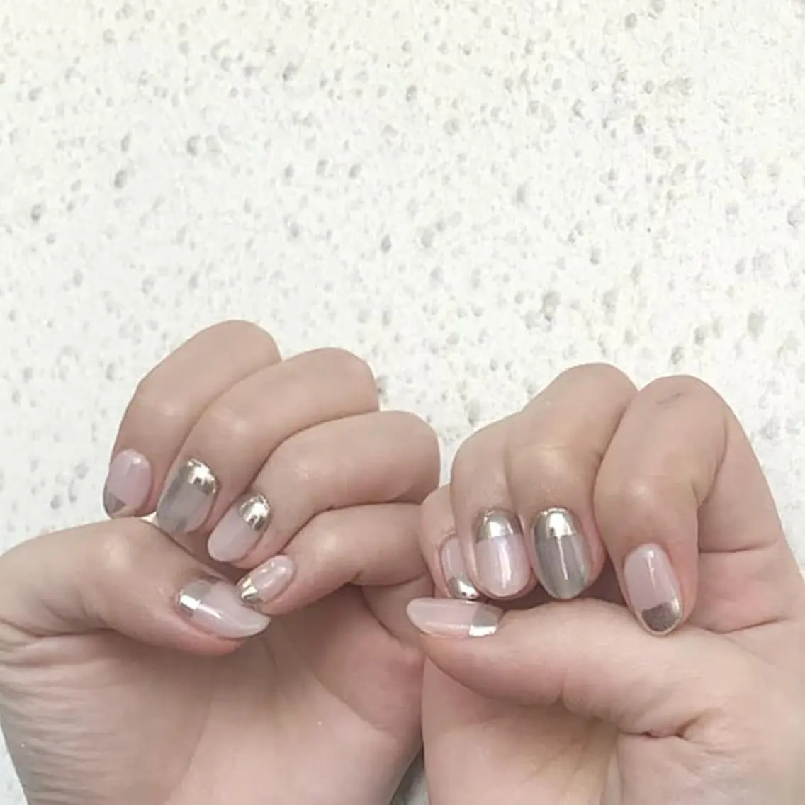 ネイル ミラーネイル ニュアンスネイル ハンドネイル ハンドケア lylynail YUUKAのネイルデザイン