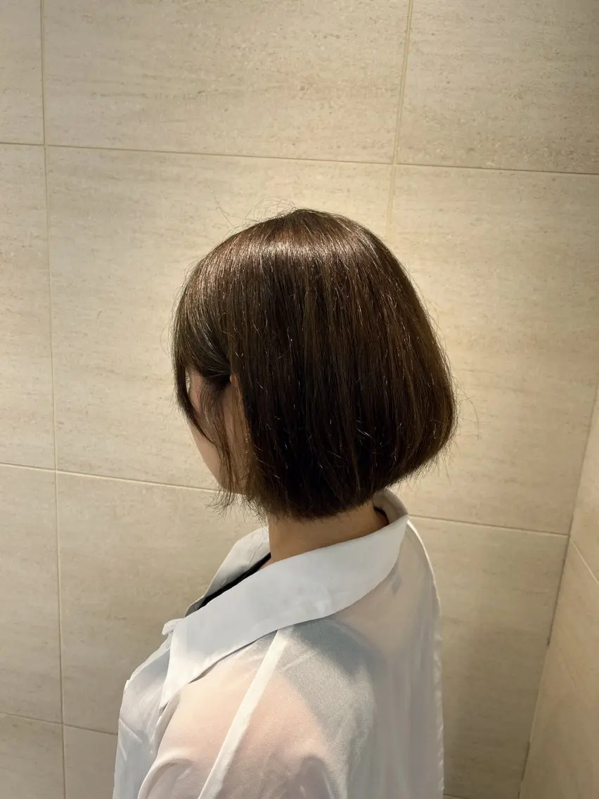 ショート カラー ブラウンカラー 新横浜CLOVER 本店🍀 鈴木 陽太のヘアスタイル