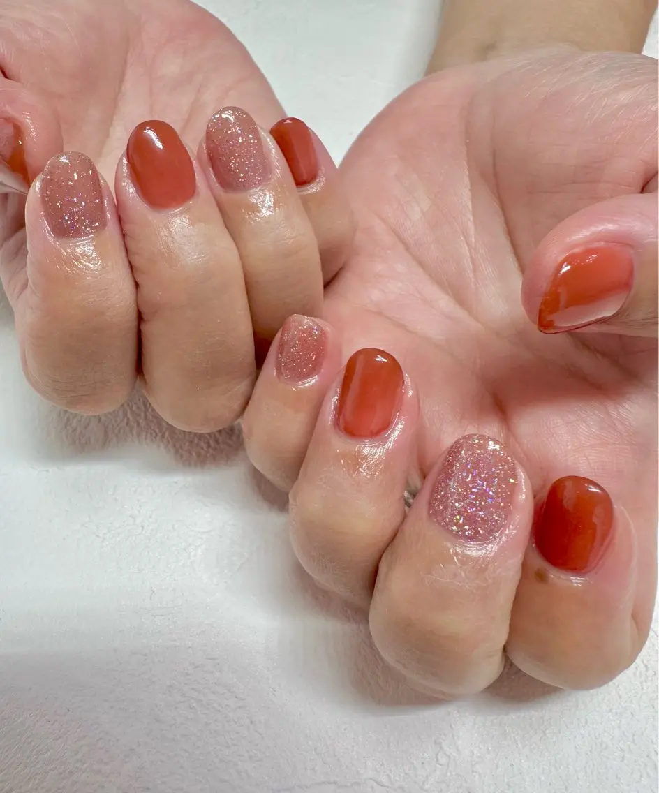 ネイル フラッシュネイル ワンカラーネイル ハンドネイル nail salon Linoのネイルデザイン
