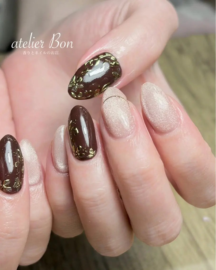 ネイル アートネイル ハンドネイル atelierBon 🌿REIのネイルデザイン