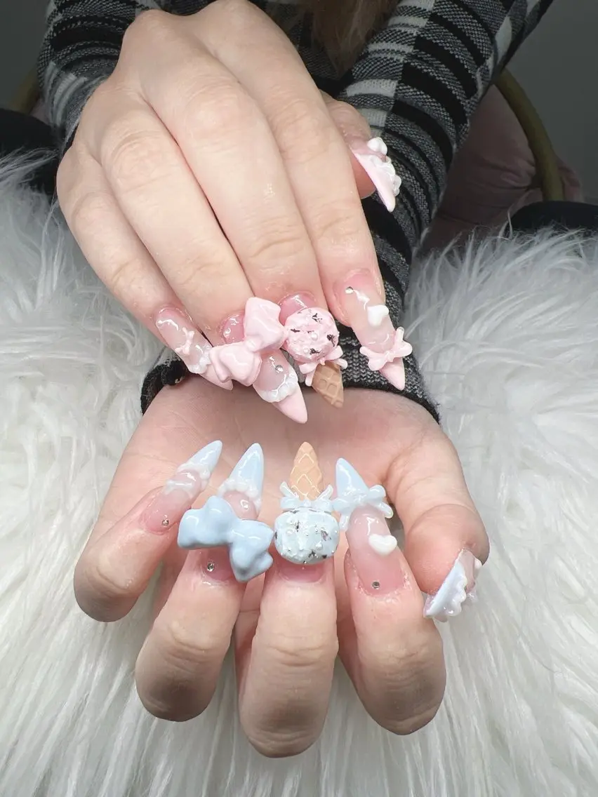 ネイル ハンドネイル Lee Nails チップ長さだし専門店のネイルデザイン