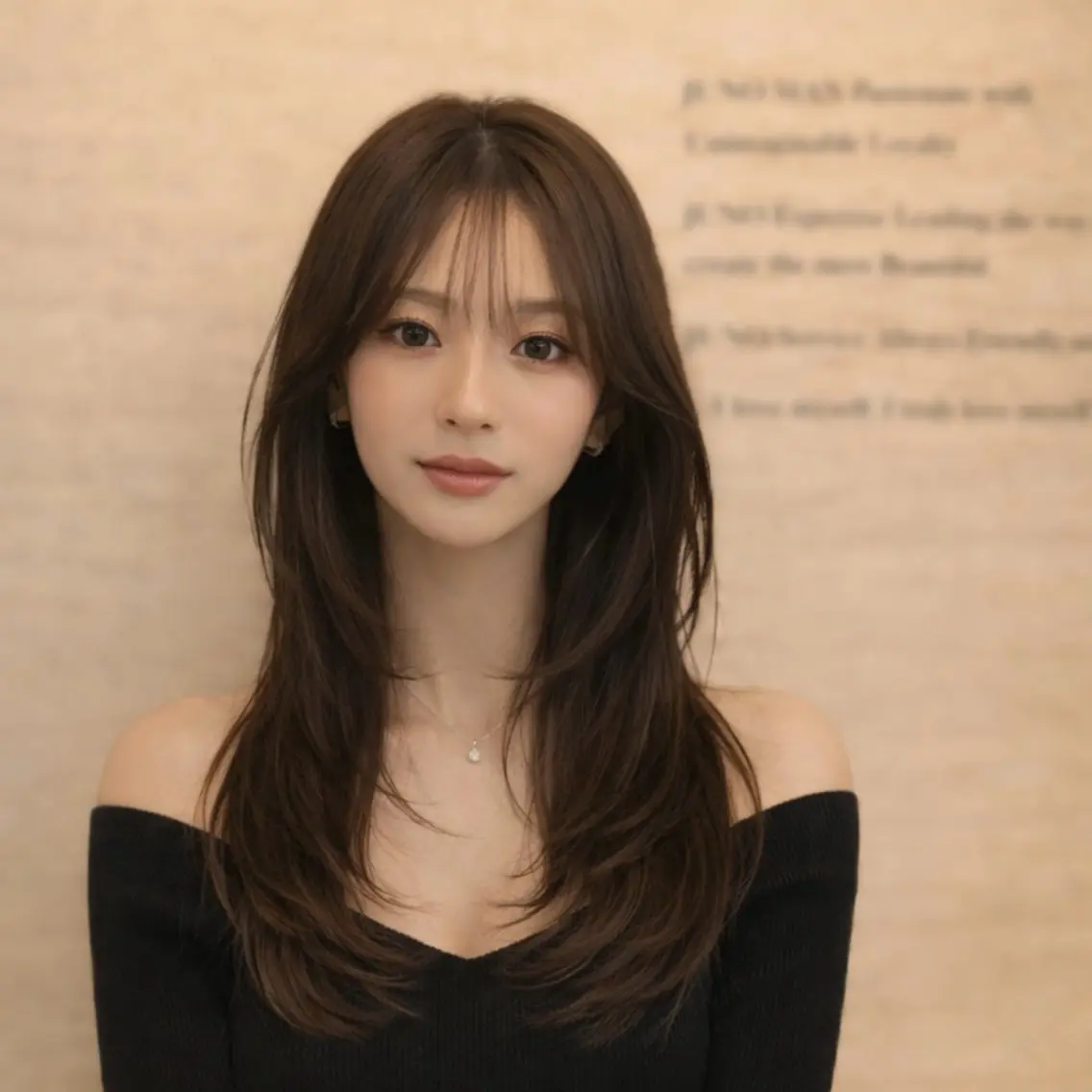 ロング 顔周りカット 韓国風ヘア 似合わせカット 小顔カット カット トリートメント 本場韓国ヘア/ レイヤー/SHUのヘアスタイル