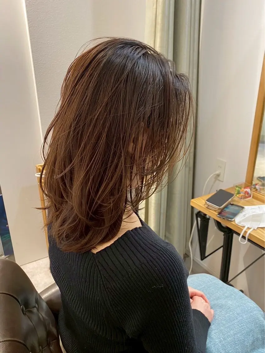 セミロング カラー 武庫之荘/髪質改善 おみのヘアスタイル