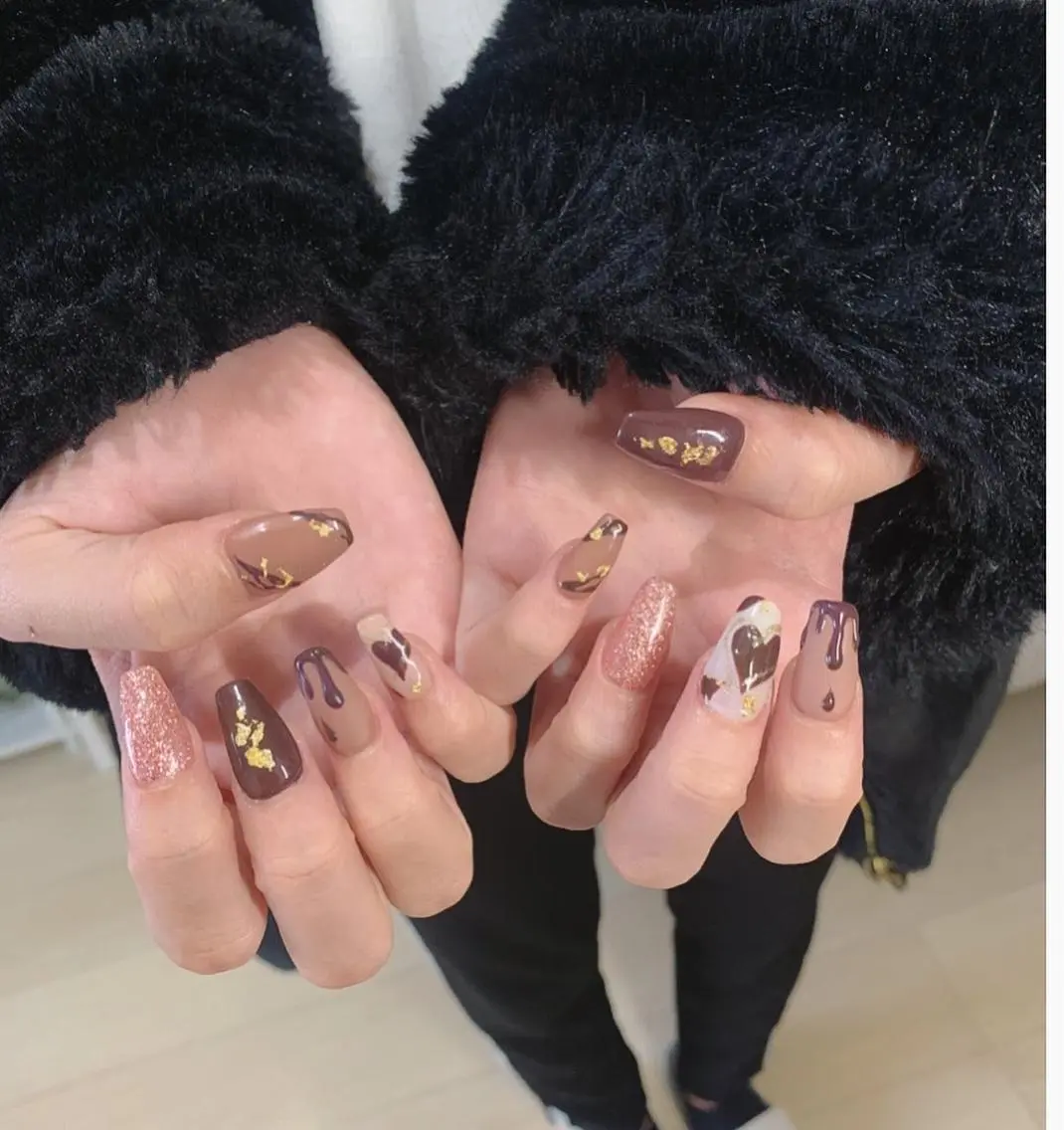 ネイル 長さ出し スカルプネイル *･*MIMnail 1号店･*:･*のネイルデザイン