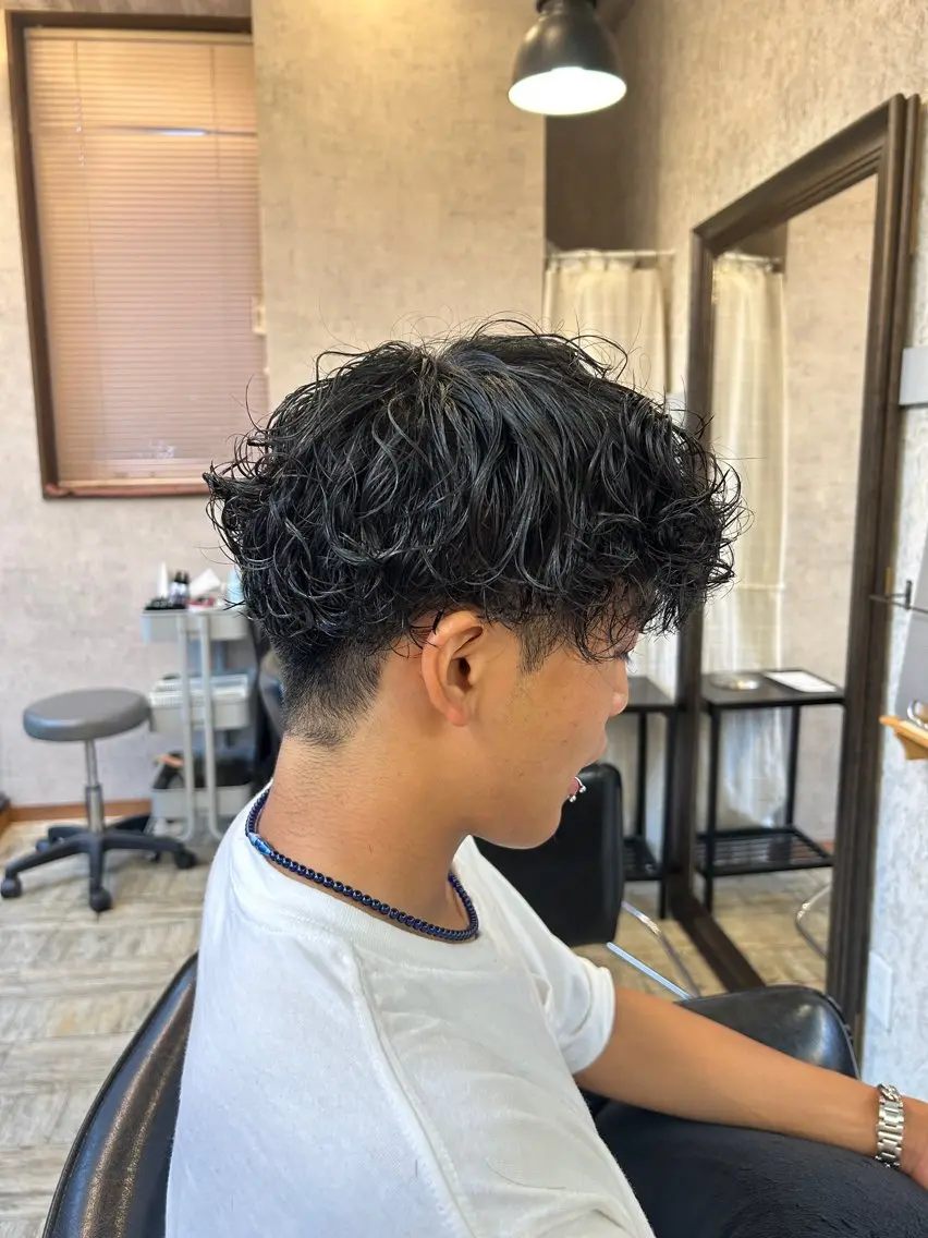 パーマ メンズ メンズパーマ プードルパーマ プードルパーマ カット パーマ 🌻柳谷 心渚🌻のヘアスタイル