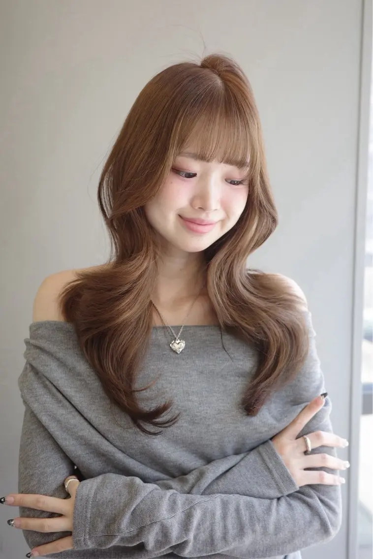ロング ヘアカラー 髪質改善カラー/ 透明感カラーeruのヘアスタイル