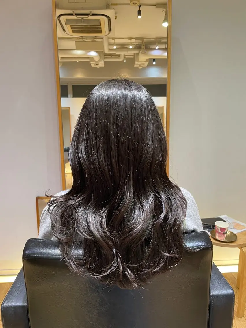セミロング カット トリートメント 縮毛矯正/レイヤー 🌙児玉光瑠のヘアスタイル