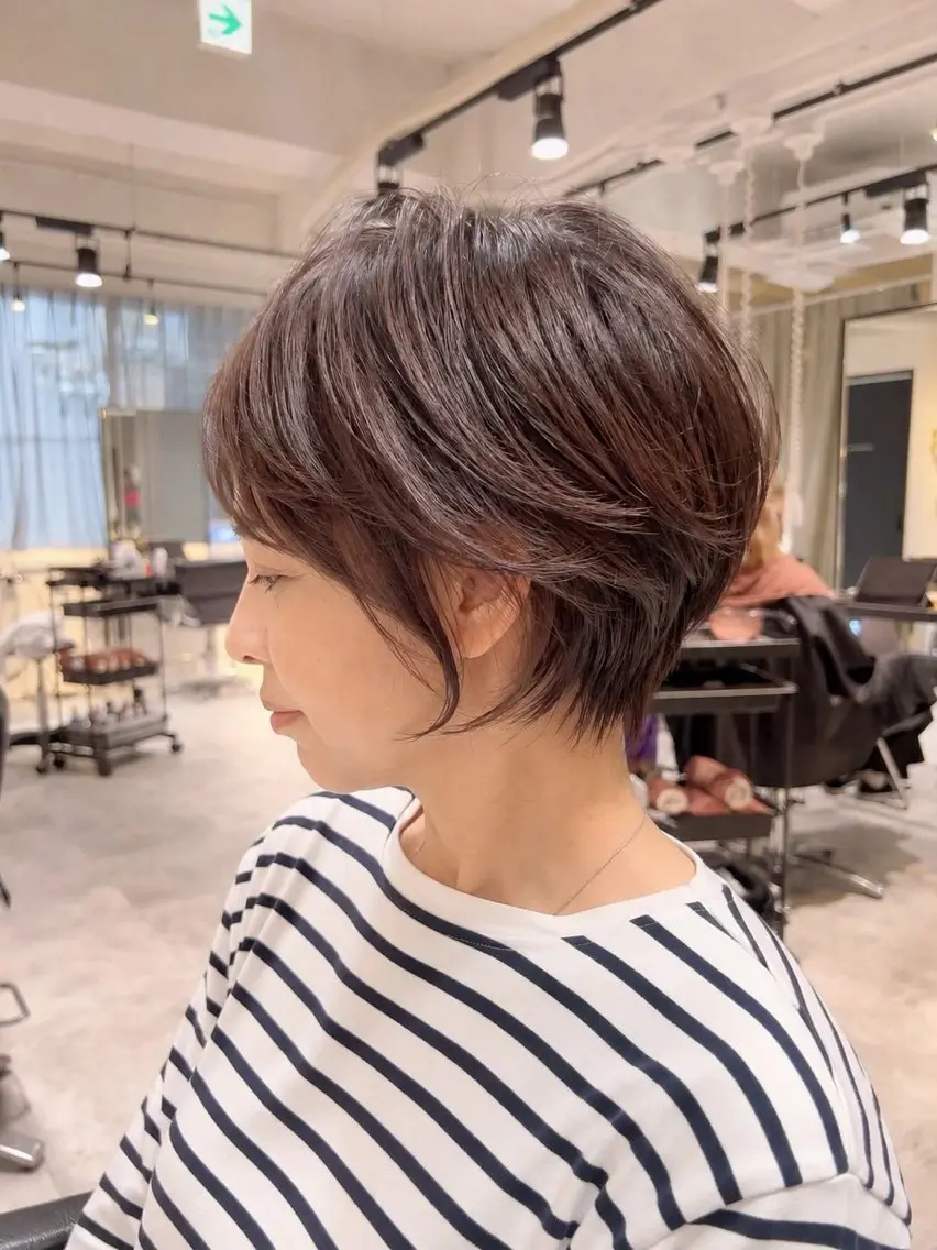 ショート 久保 佳乃のヘアスタイル
