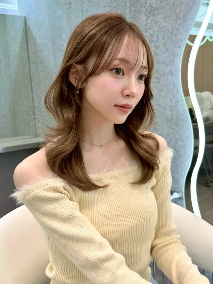 セミロング 大宮🎀うる艶矯正 mizukiのヘアスタイル