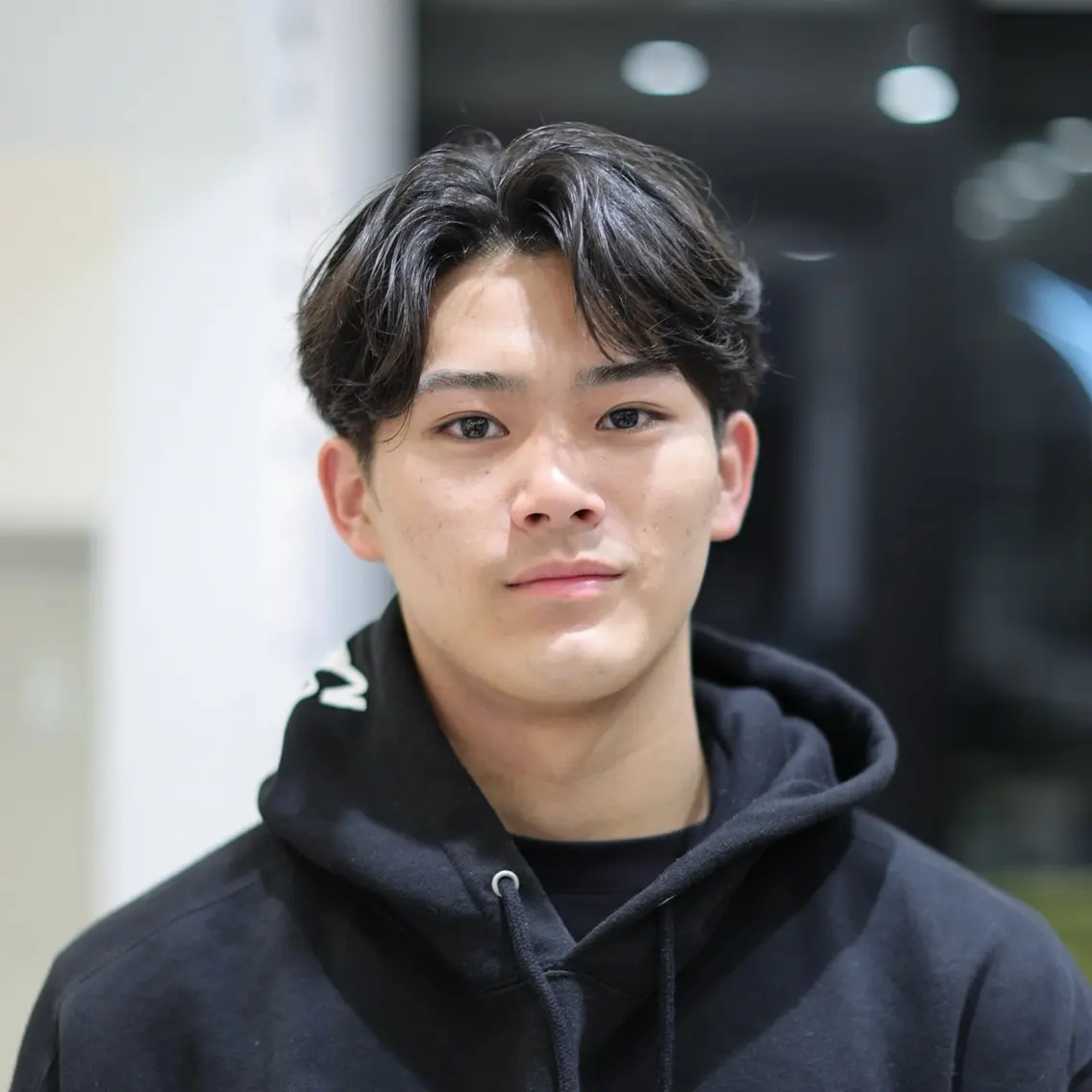 ミディアム メンズ センターパート カット メンズカット✂️/ パーマ🌀/金敷幸作のヘアスタイル
