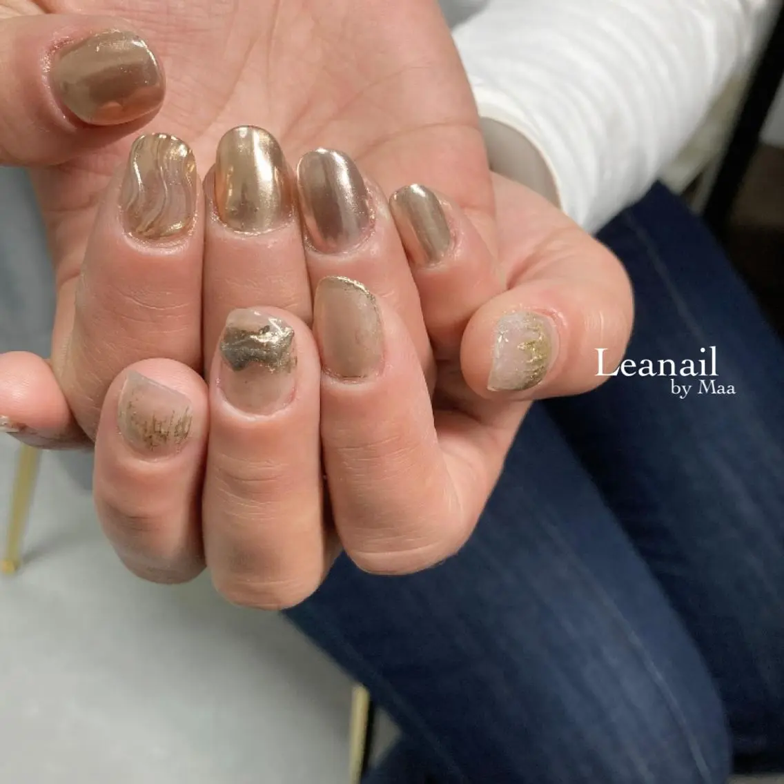 ネイル ハンドネイル private_ salon.Leaのネイルデザイン