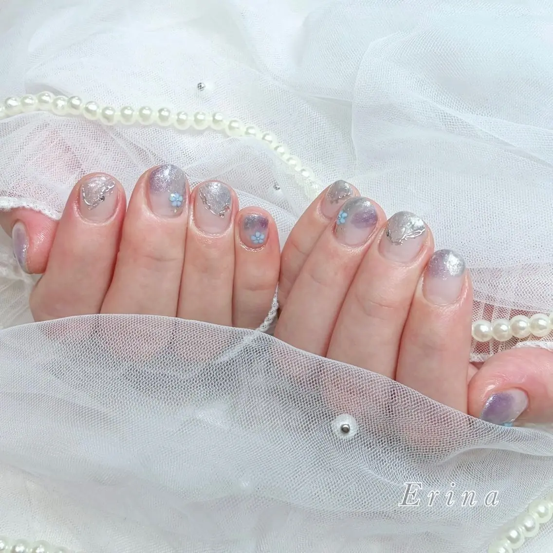 ネイル Erina🐱 フィルイン💅パラのネイルデザイン