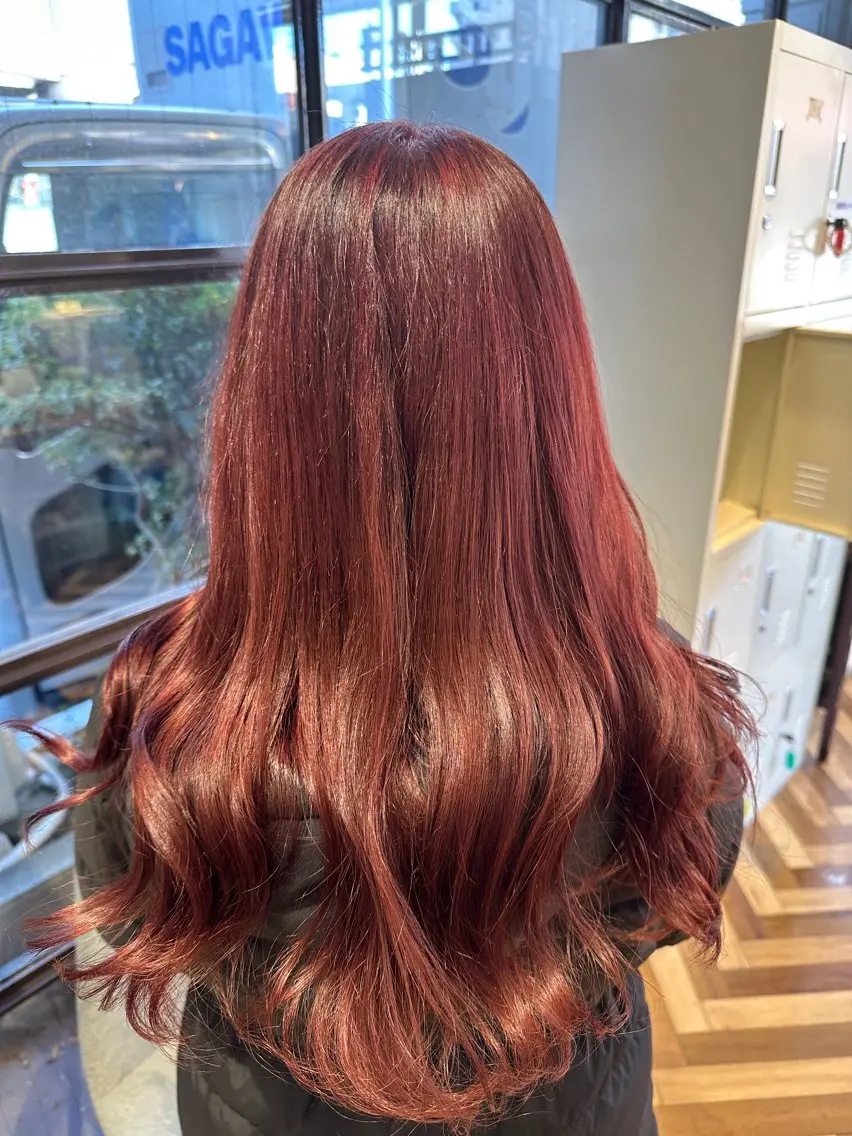 ロング カラー ピンクカラー 🌿MIYAGI ERI🧸のヘアスタイル