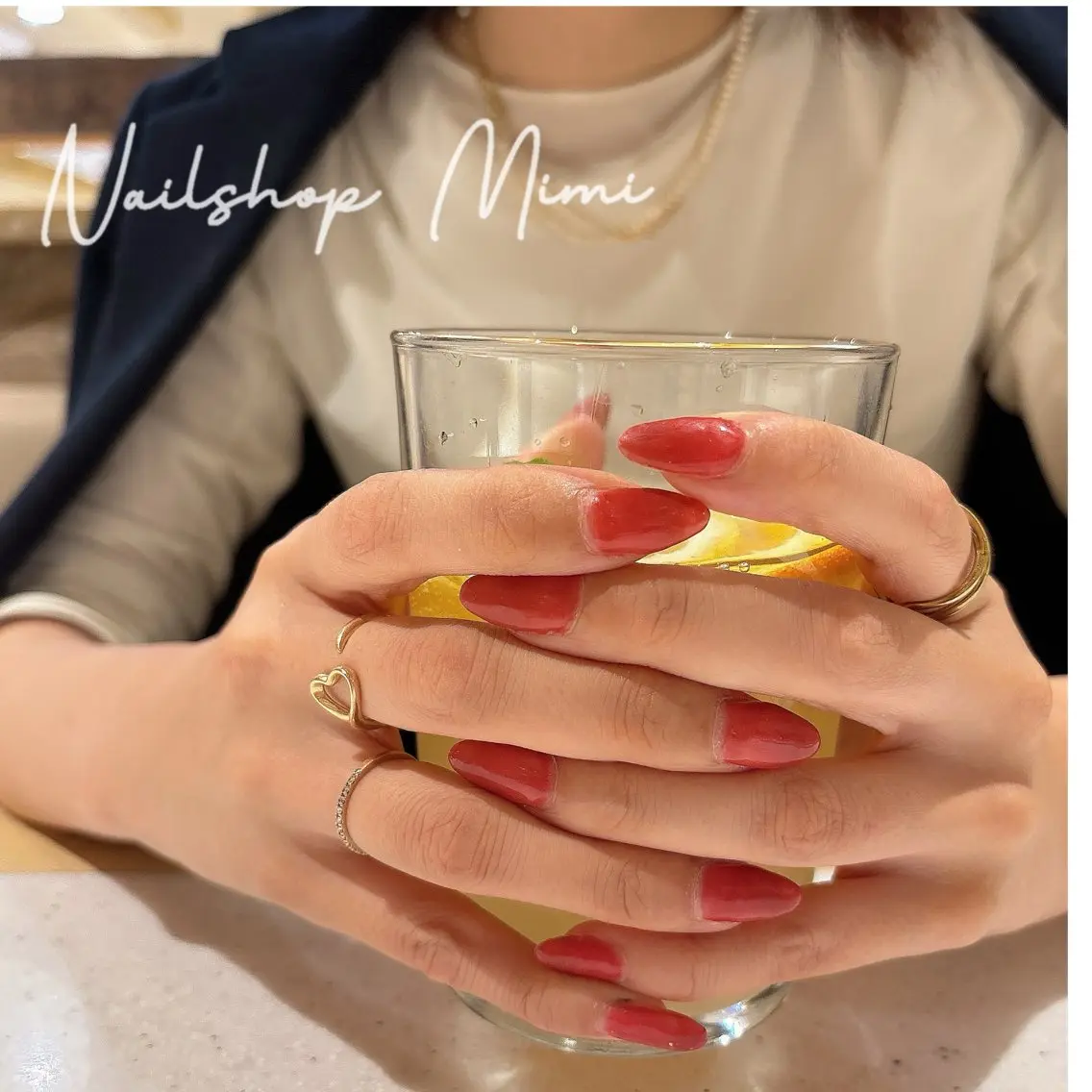 ネイル ワンカラーネイル ピンク 赤色 シンプルネイル Nailshop Mimiのネイルデザイン
