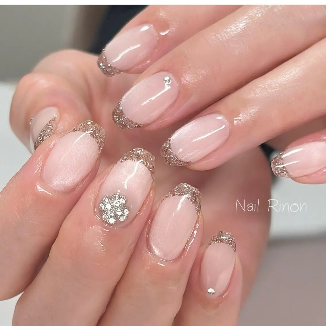 ネイル フレンチネイル ハンドネイル Nail Rinonのネイルデザイン