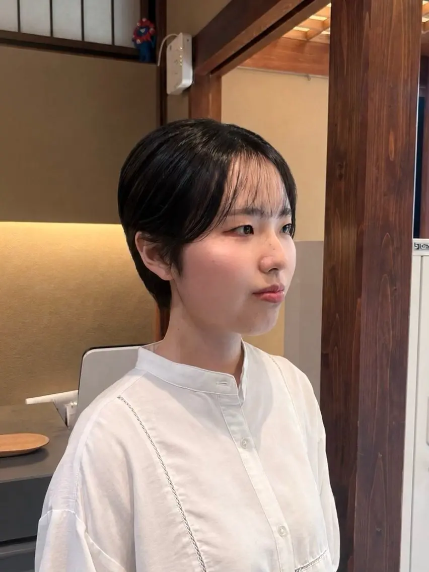 ショート カラー ショートヘア カット ヘアカラー saho ⟡.·のヘアスタイル