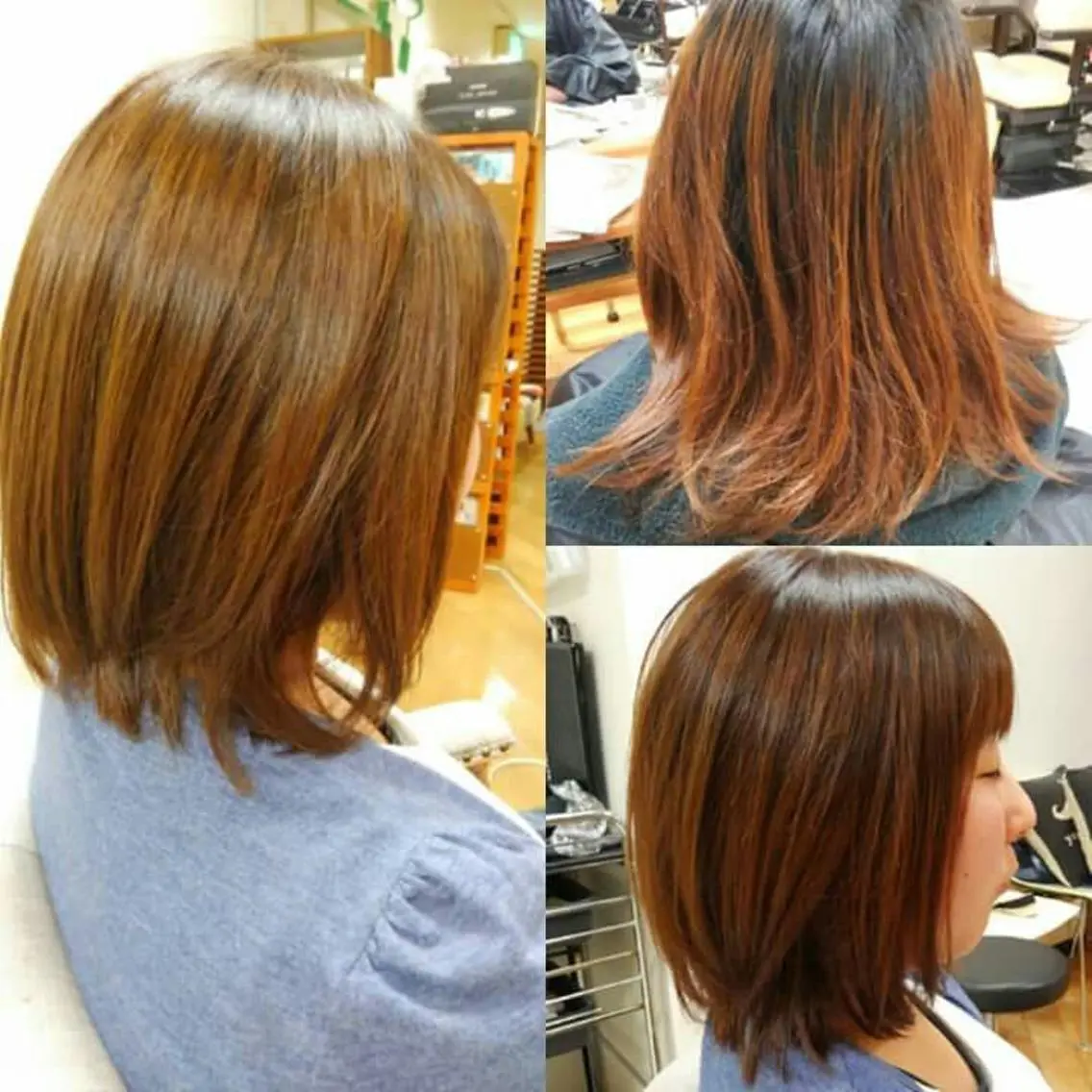 ミディアム 野末 美穂のヘアスタイル