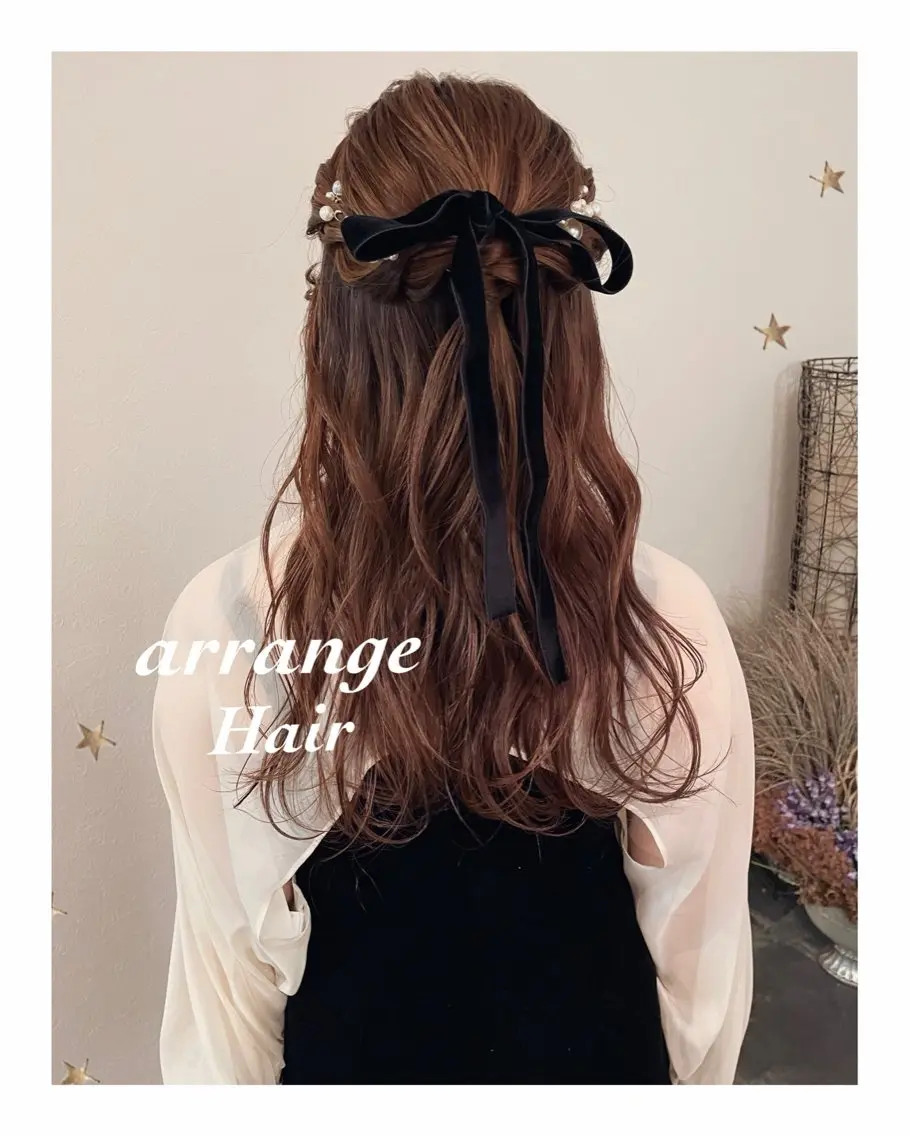 ロング ヘアアレンジ ヘアセット 市川 千夏のヘアスタイル