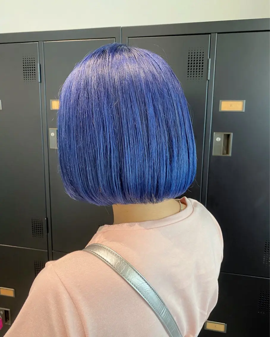 ショート カラー ブルーカラー ヘアカラー トリートメント ブリーチ/髪質改善 🍀MASAKiのヘアスタイル