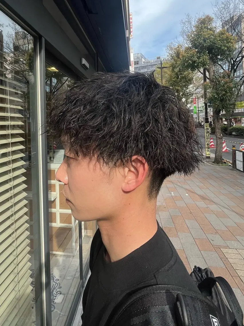 パーマ メンズ カット パーマ ヤシロケンタ メンズ特化のヘアスタイル