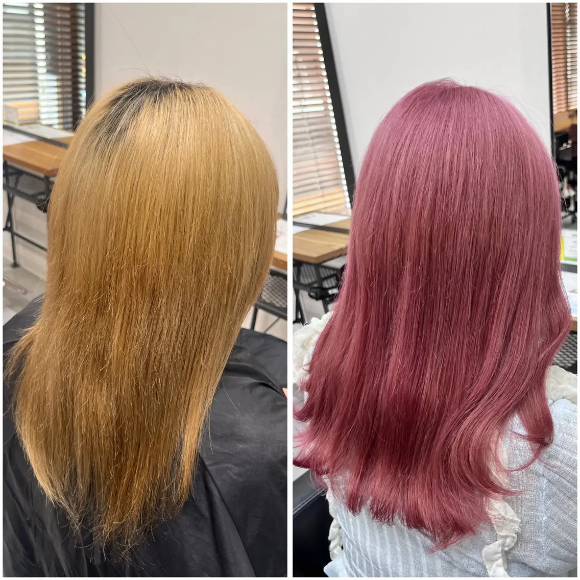 セミロング カラー カシス ピンクカラー ヘアカラー トリートメント エクステ MAKO ❤️‍🔥NEXTのヘアスタイル