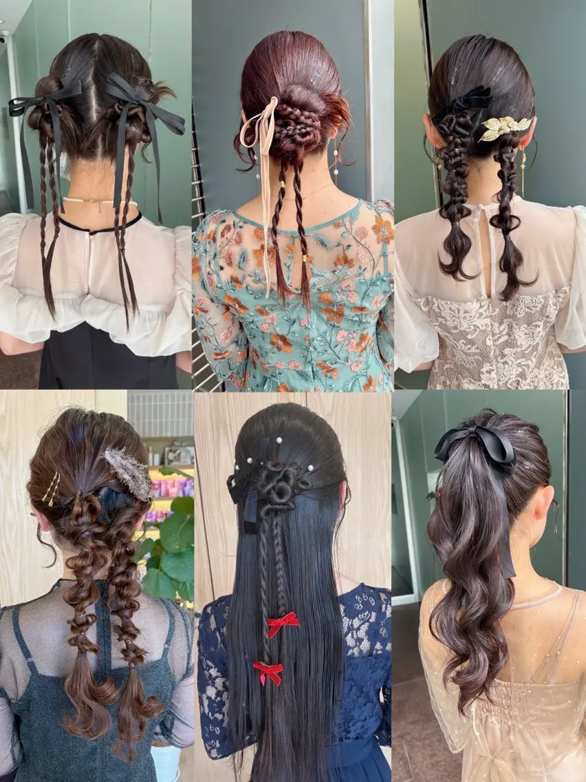 ヘアアレンジ ヘアセットサロン お呼ばれ/ライブヘアのヘアスタイル