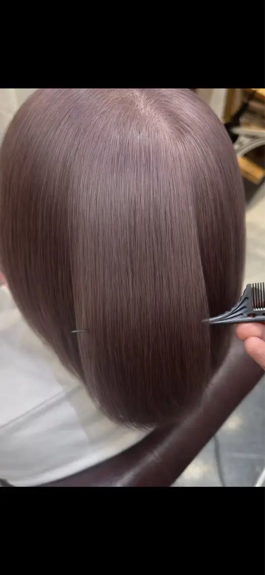 ミディアム カラー ベージュカラー ダブルカラー ラベンダーカラー ラベンダーベージュ カット ヘアカラー トリートメント 松波慧太/✨縮毛矯正 ✨/✨ダブルカラー✨のヘアスタイル