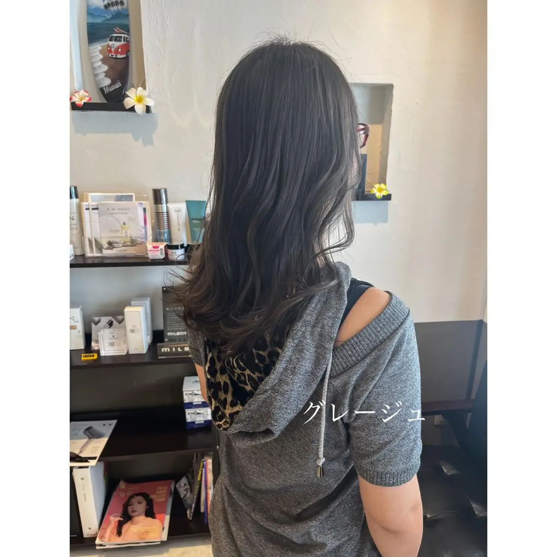 セミロング カラー 坂井田 浩樹のヘアスタイル