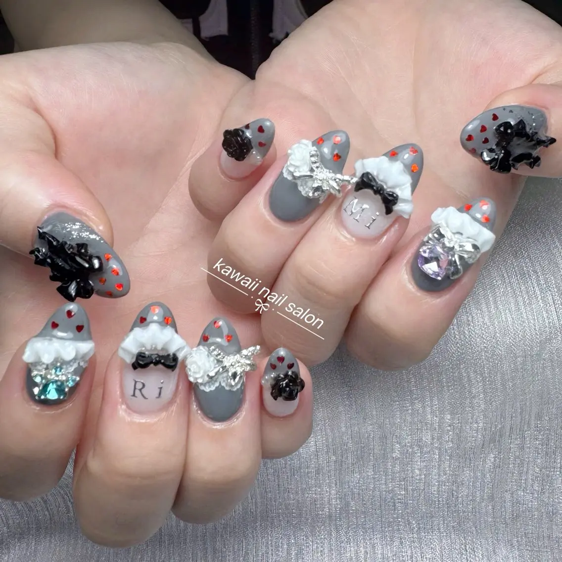 ネイル チークネイル 長さ出し フレンチネイル グラデーション 韓国ネイル Kawaii Nail Salonのネイルデザイン