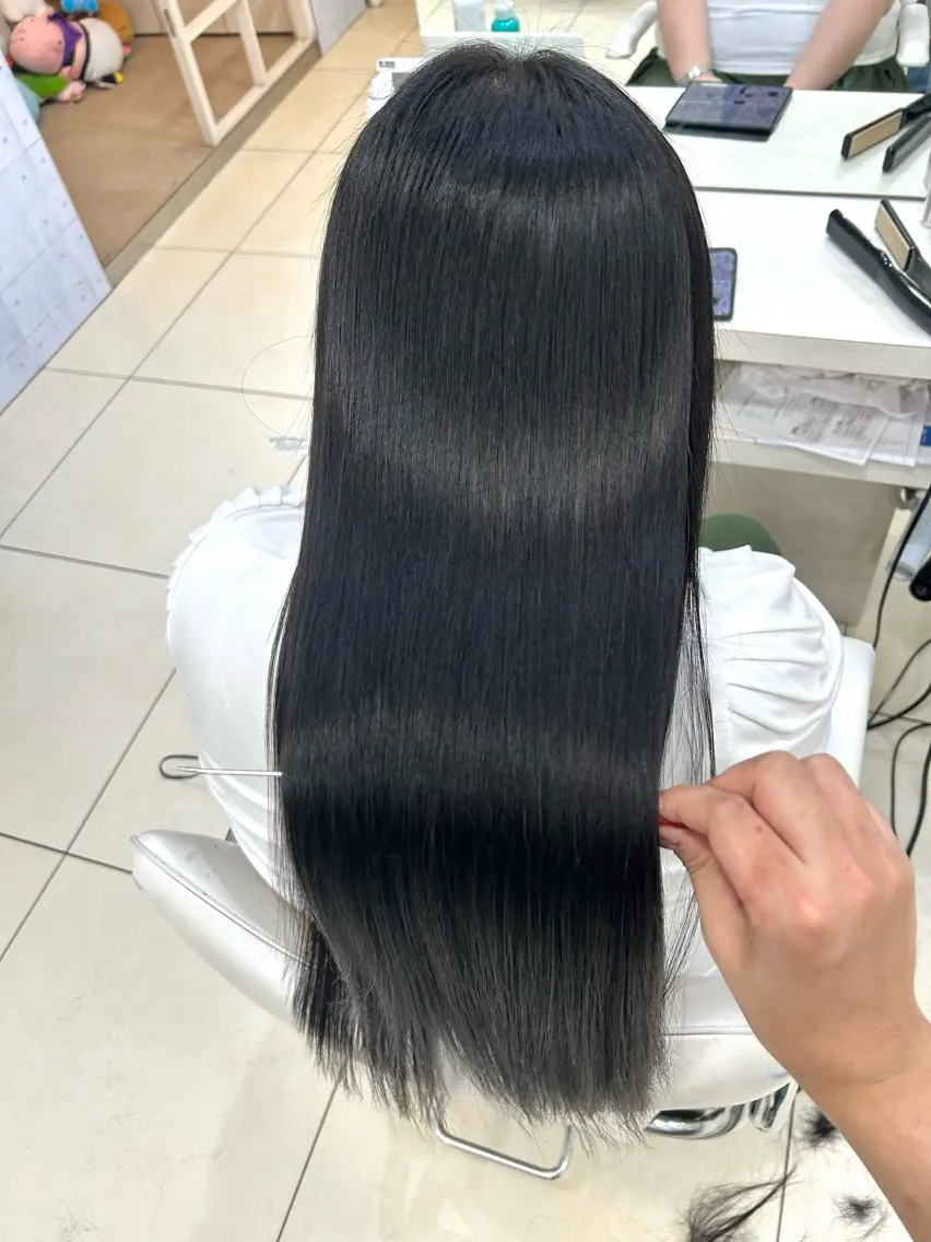ロング カット ヘアカラー トリートメント 【髪質改善カラー】 瀧田嵐士🇰🇷のヘアスタイル