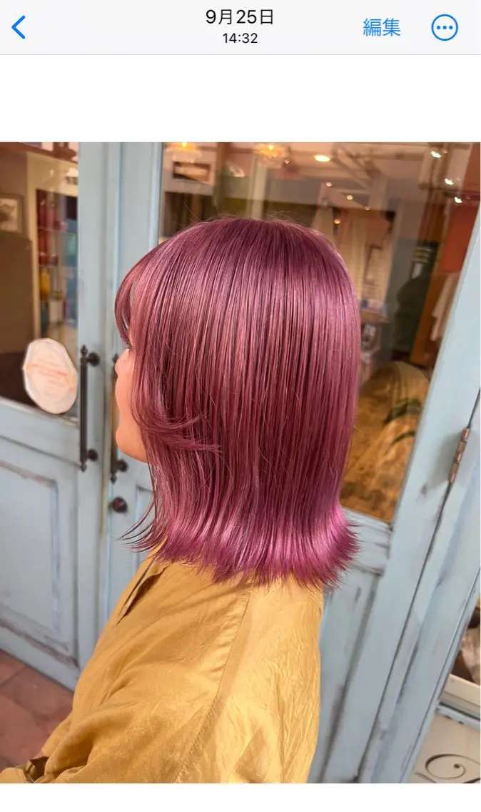 ミディアム カラー PON　ハイトーン ショートカット心斎橋のヘアスタイル
