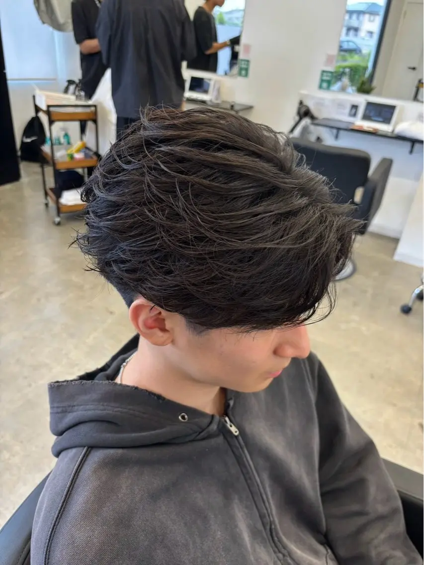 パーマ メンズ カット パーマ メンズ特化美容師 /真家雅樹🔥のヘアスタイル