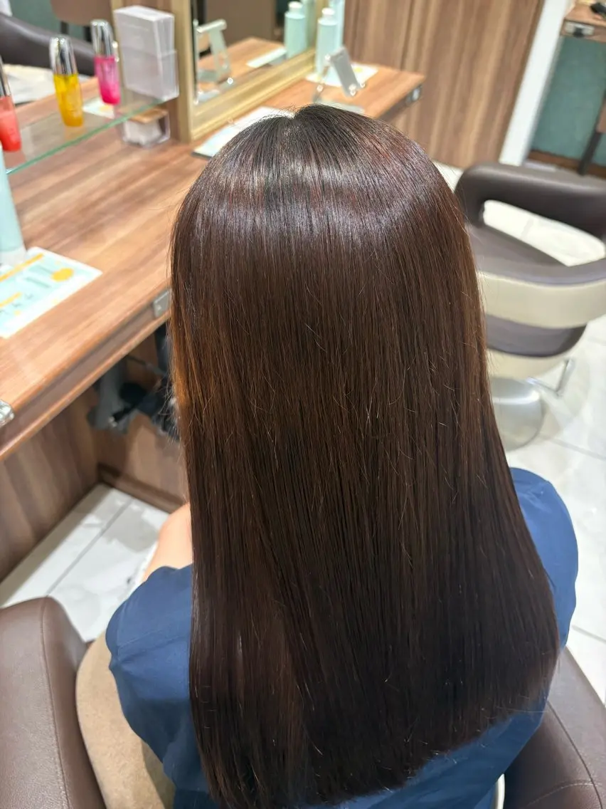ロング 縮毛矯正 🎀内海 聖生🎀のヘアスタイル