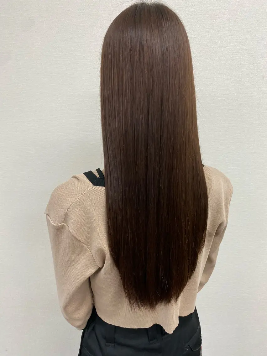 ロング パーマ 髪質改善 ストレートパーマ カット 縮毛矯正 トリートメント ✨髪質改善✨ 田西　基彦のヘアスタイル