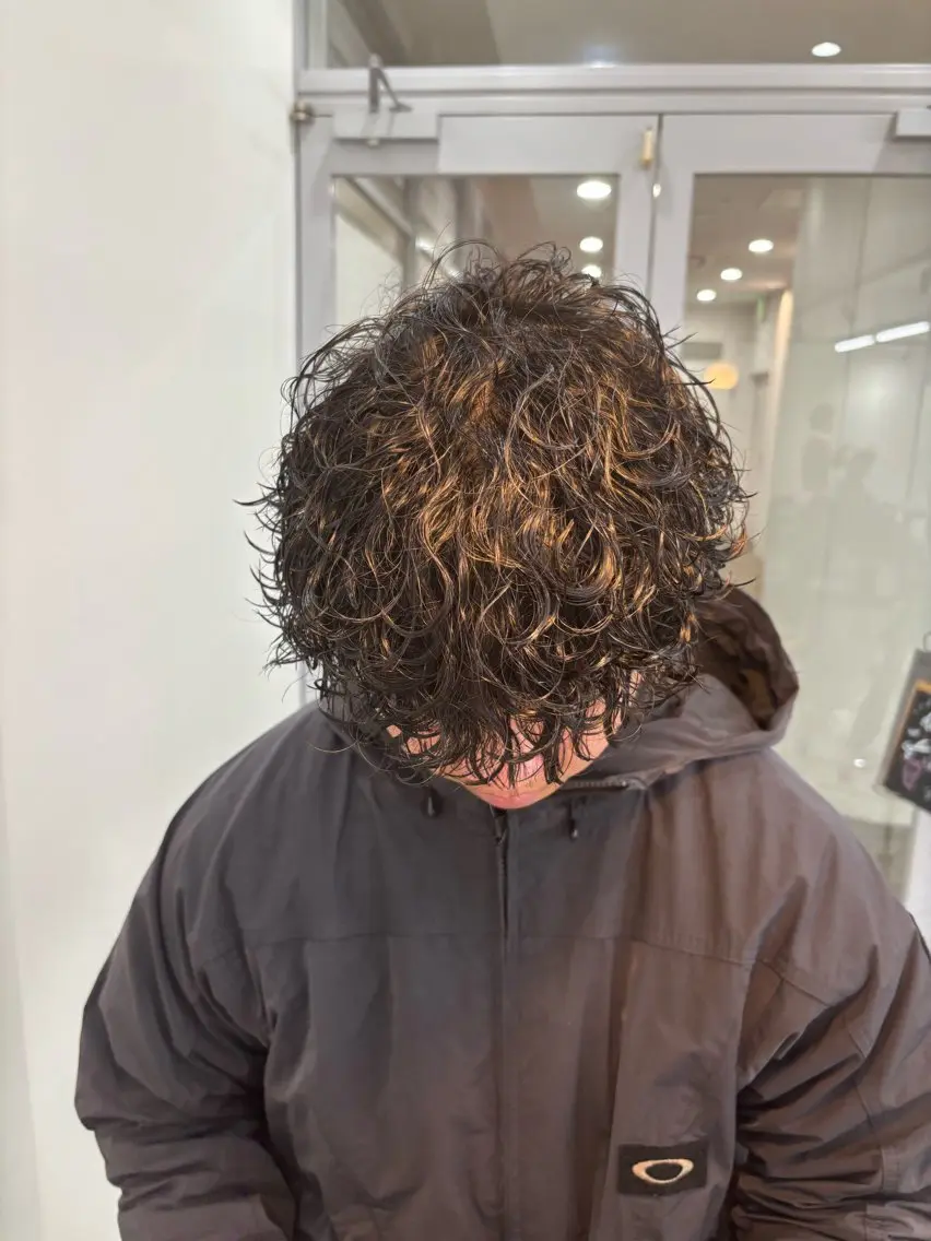 パーマ メンズ カット パーマ メンズスタイリスト✨ 助川龍哉のヘアスタイル